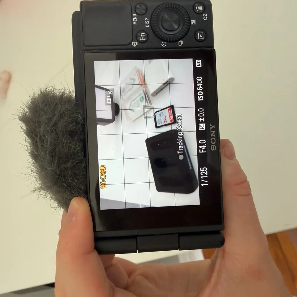 Sony ZV-1 with accessories